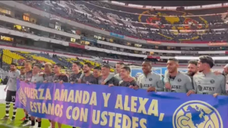 Club América varonil manda mensaje de apoyo a jugadoras lesionadas, previo al juego ante Puebla