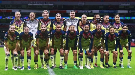 Jugadoras del Club América Femenil