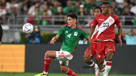 Álvarez en amistoso vs Perú 