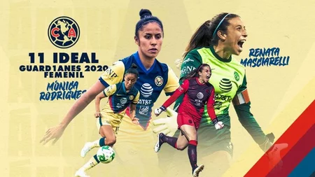 Club América Femenil: Mónica Rodríguez y Renata Masciarelli en el 11 ideal del Guard1anes 2020